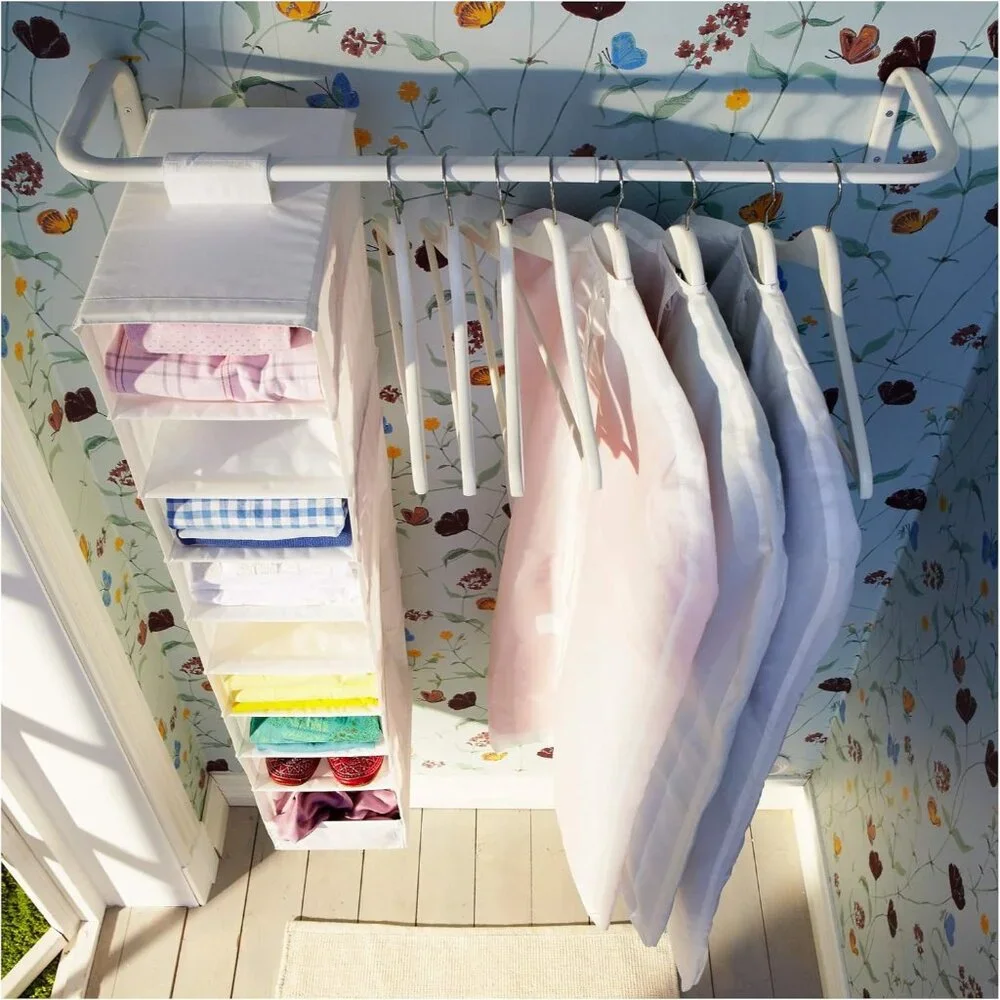 MULIG Clothes Bar, White, 23 5/8-35 3/8 